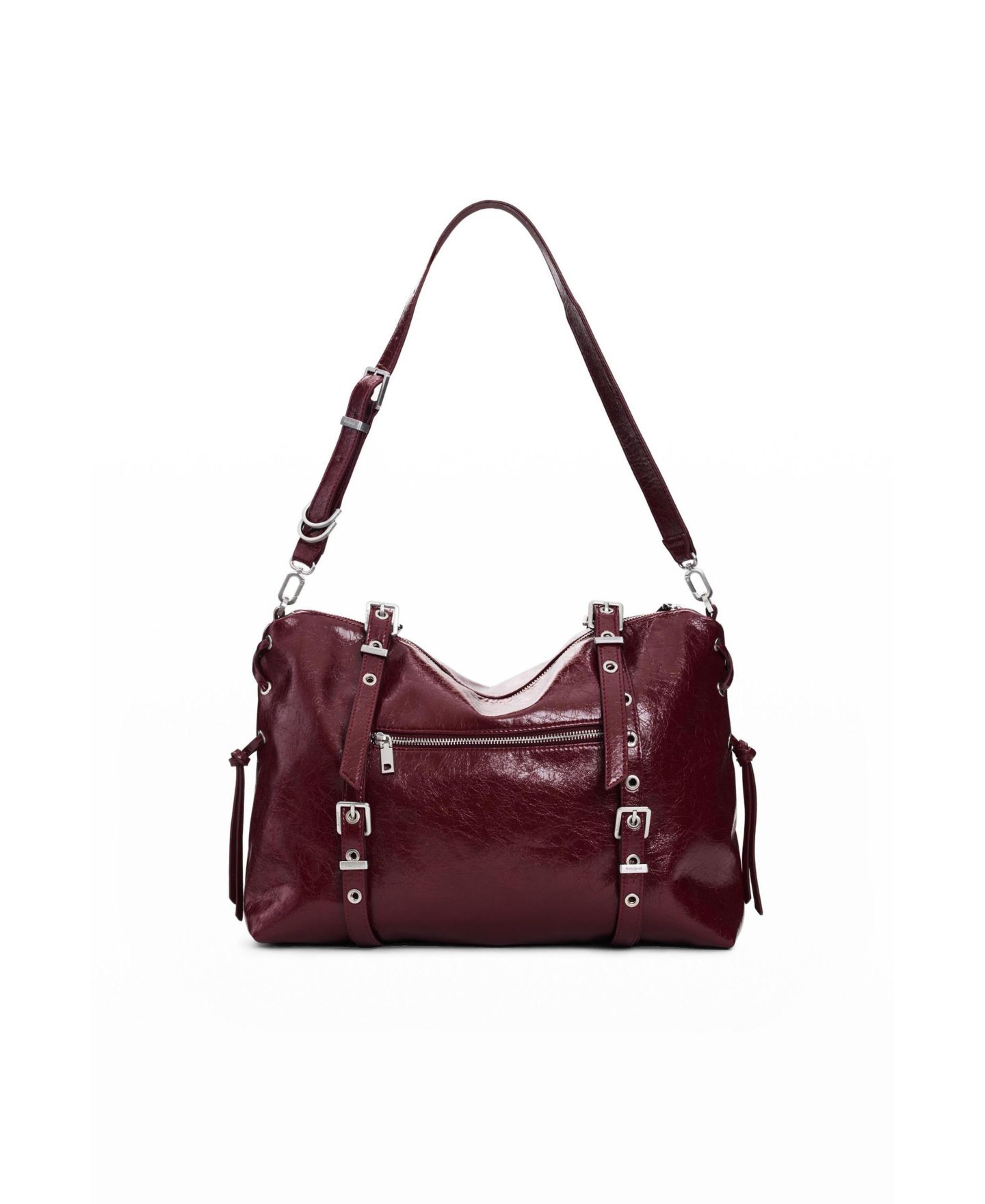 Женская сумка Desigual Large shopper, цвет: Бордовый — фото 2