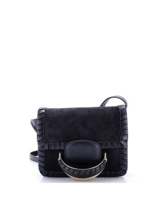 Kattie Crossbody Bag Whipstitch Suede