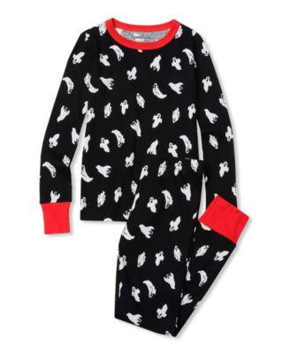 Little Girls Long Sleeve Top and Bottom Snug Fit Pajama Set