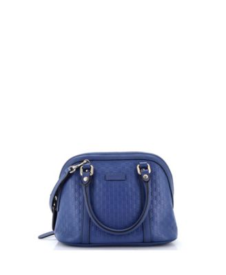 Mini Convertible Dome Satchel Microguccissima Leather