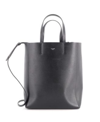 Small Vertical Cabas Tote Grained Calfskin