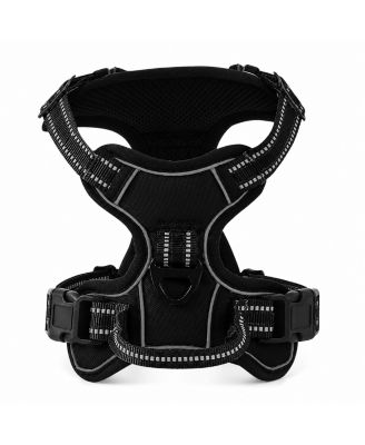 Reflective No Pull Dog Harness with Front and Back Leash Clips, Adjustable Breathable Mesh Pet Vest | Medium