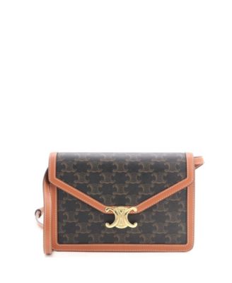 Enveloppe Wallet on Strap Triomphe Coated Canvas