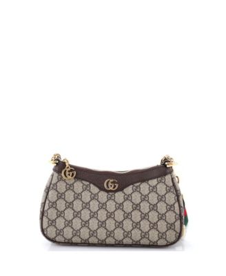 Small Ophidia Charm Shoulder Bag GG Coated Canvas