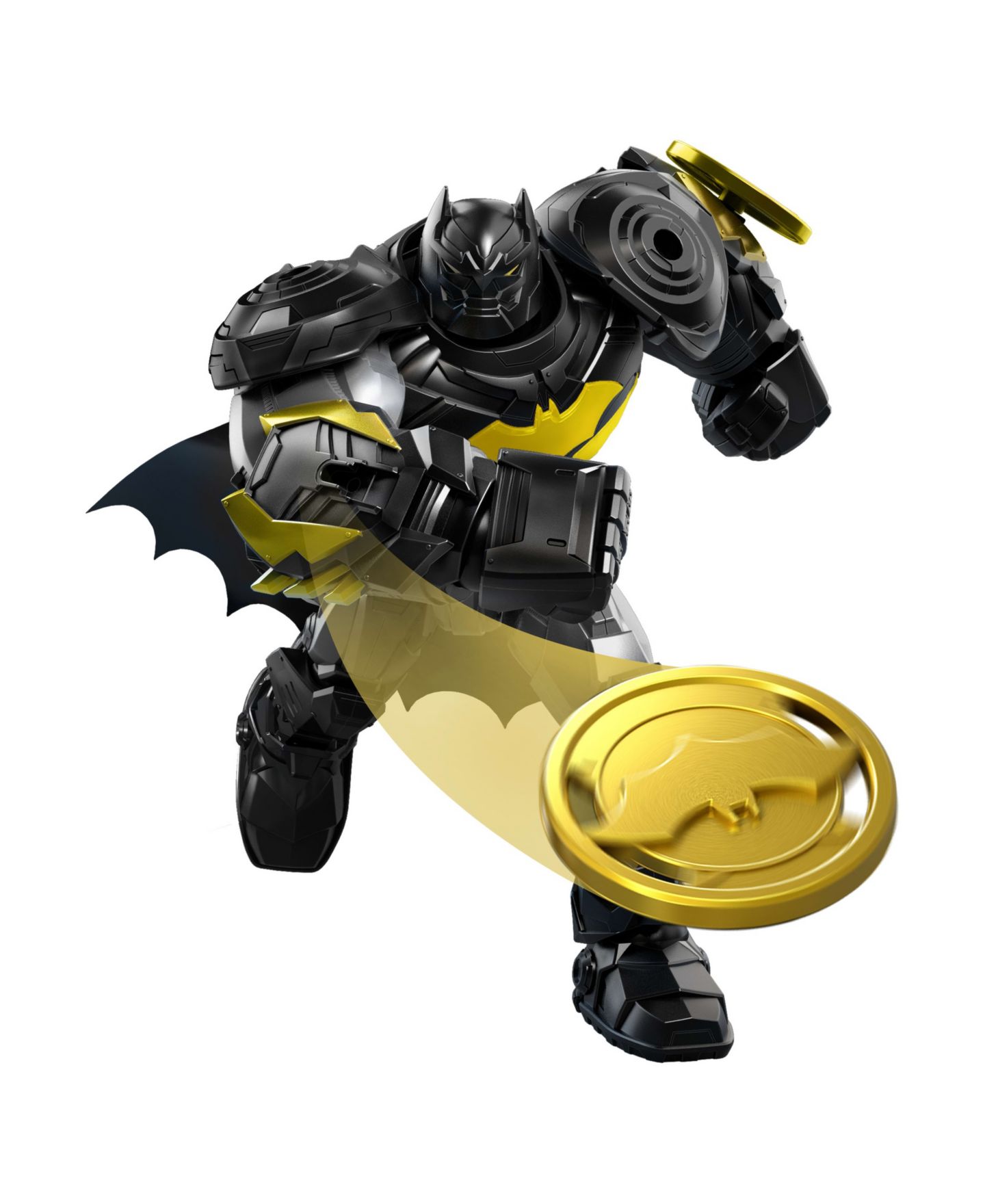 Детская фигурка DC Comics Batman DC Premier Mech Suit Oversized Battle Disc Action Lights & Sounds Action Figure, Ages 4+ — фото 5