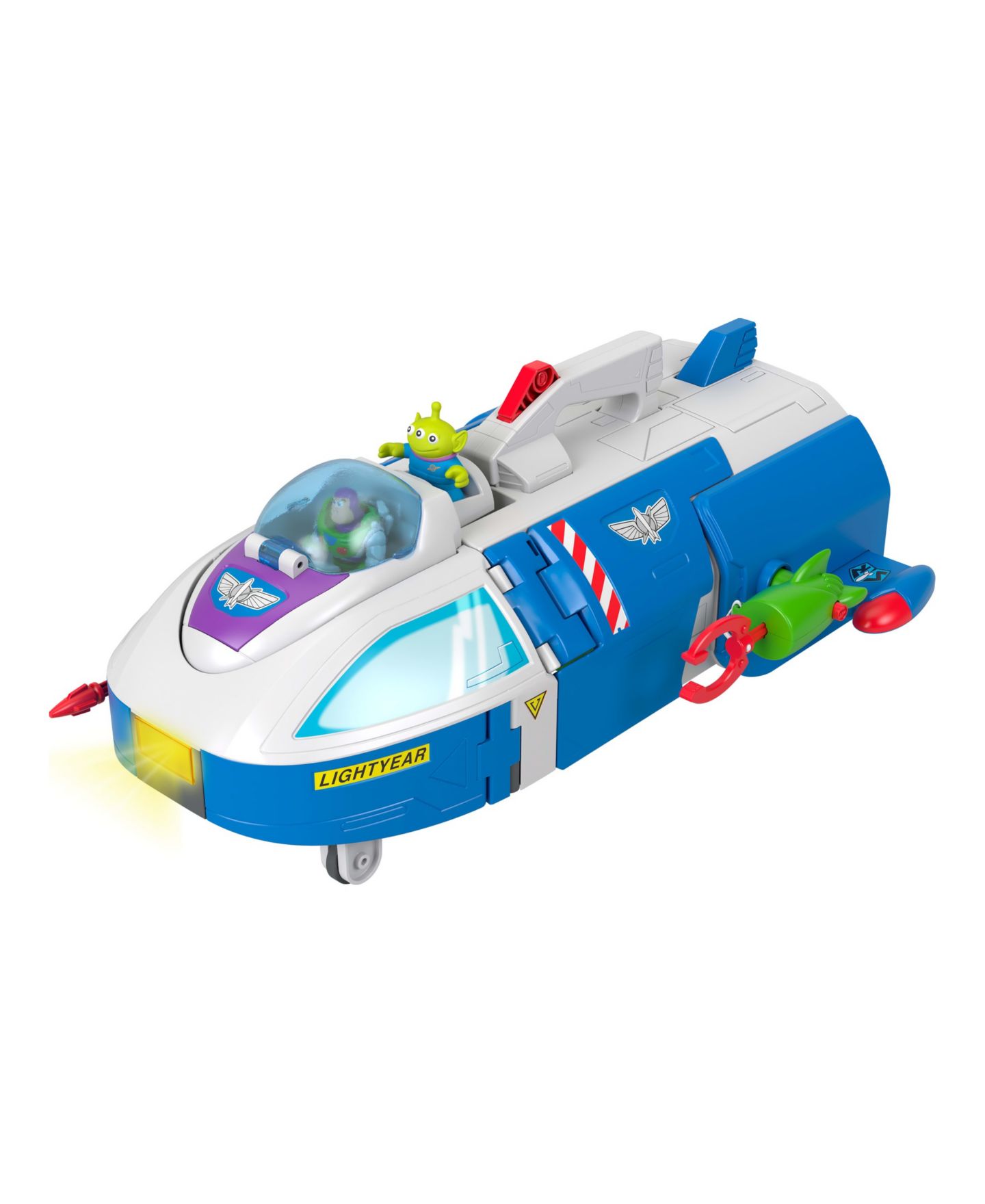 Детский игровой набор Imaginext 3-Inch Disney Pixar Toy Story 3-in-1 Transforming Spaceship Vehicle Playset — фото 3