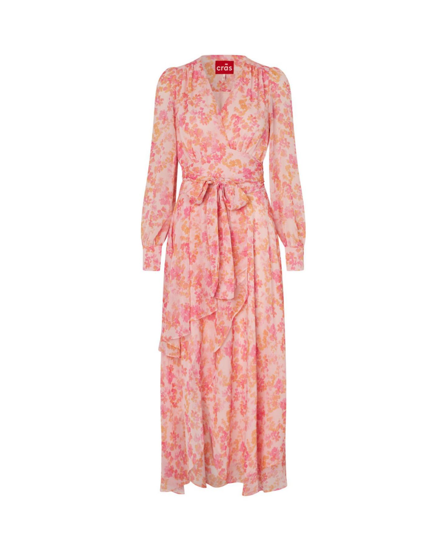 Женское платье CRAS Romance V-Neck Long-Sleeve Floral-Print Maxi, цвет: Cloudy Flower — фото 6