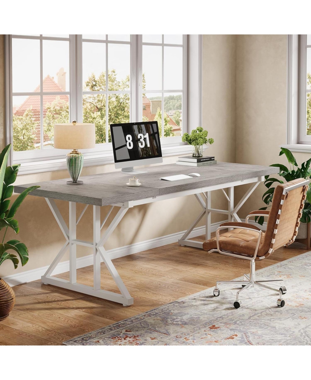 Tribesigns 70.86" Industrial Executive Desk