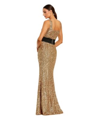 macys gold sequin dress Black And cf-color-burgundy