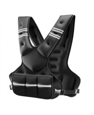 Adjustable Weighted Vest 20-32 lbs with 6 Weight Packs X-Shape for Strength Training Running