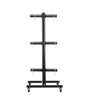 Vertical Weight Plate Tree for 2-Inch Weight Plates with Wheels 1000 lbs Capacity Storage Rack