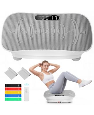 Whole Body Vibration Plate Exercise Machine with Bluetooth, Remote, Resistance Bands, 450lb Capacity