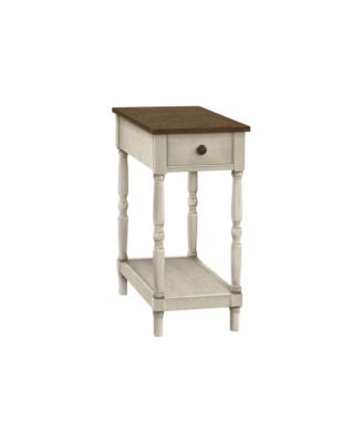 25 Inch Traditional Accent Table with Drawer