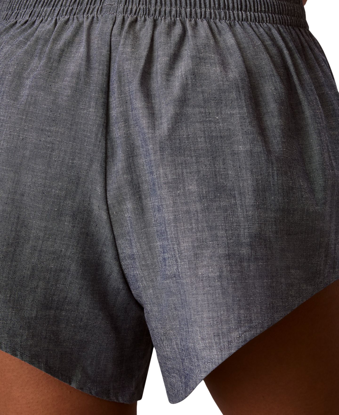 Женские шорты Calvin Klein High-Rise Pull-On Chambray Shorts, 3" Inseam, цвет: Индиго — фото 7