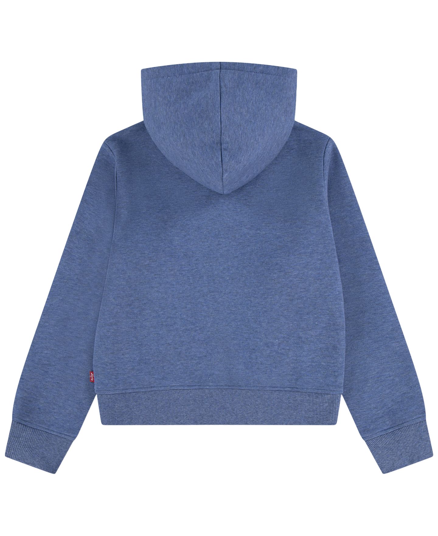 Худи Levi's Meet and Greet Full Zip для девочек, цвет: Синий меланжевый — фото 5