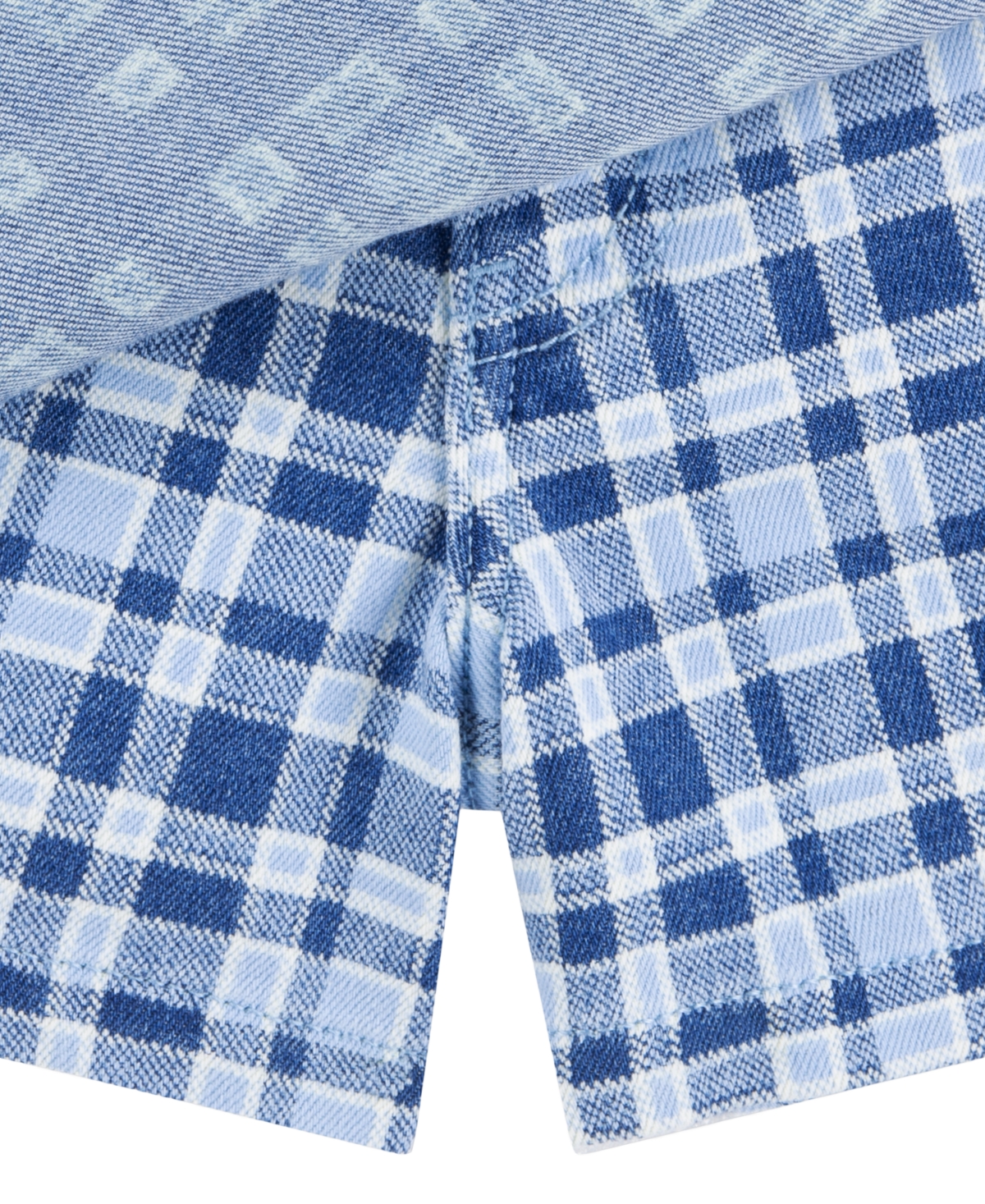 Levi's Girls' 7-16 Side Bow Plaid Skort