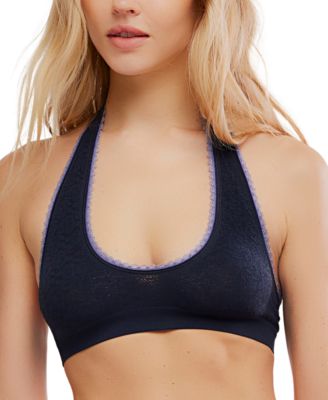 Women's Sweet Point Seamless Halter Scoop Neck Bralette