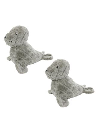Arctic Seal 2 Pack, Durable Plush Squeaky Dog Toy