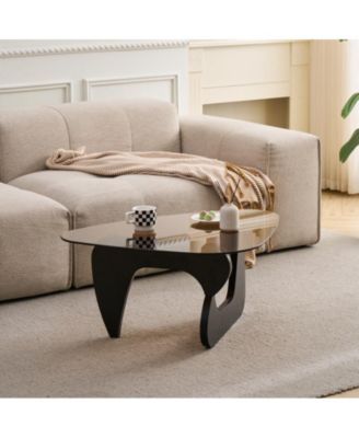 Small Farmhouse Glass Coffee Table