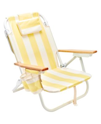 Deluxe Beach Chair: La Mer Limon Stripe