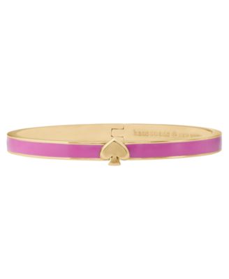 Silver Plated Thin Enamel Bangle Bracelet