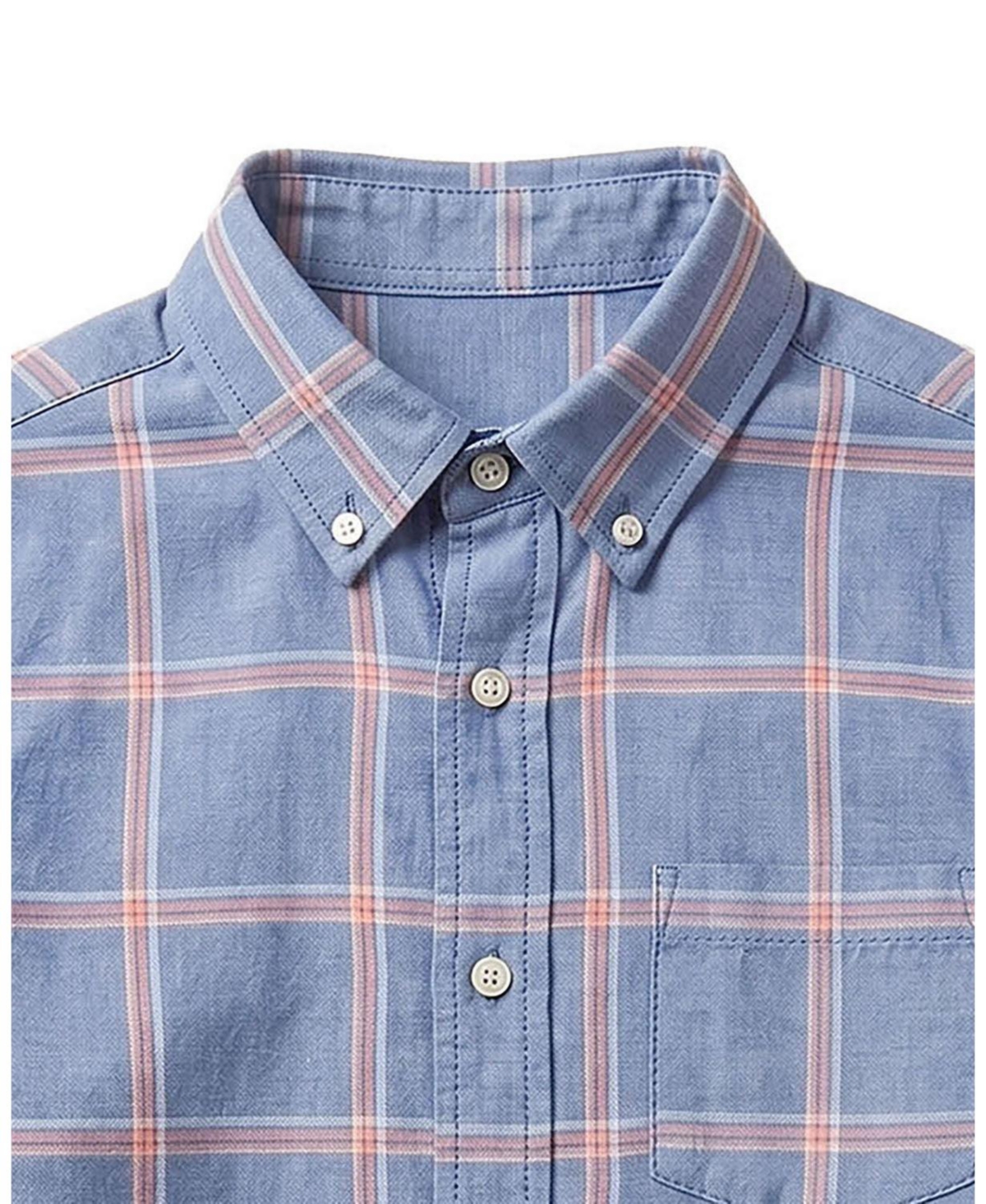 Hope & Henry Little and Big Boys' Organic Long Sleeve Stretch Poplin Shirt