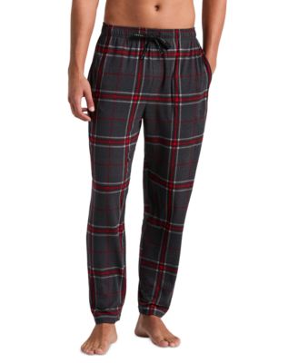 Men's Deluxe Touch Plaid Drawstring-Waist Sleep Pants