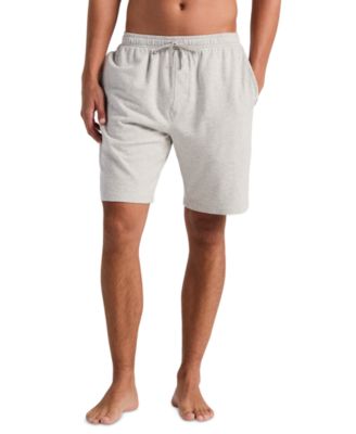Men's French Terry Heathered Drawstring Waist Sleep Shorts