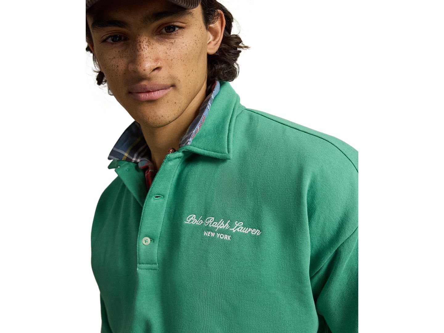 Мужской свитшот Polo Ralph Lauren New York Embroidery Regular-Fit, цвет: Зелёный — фото 3