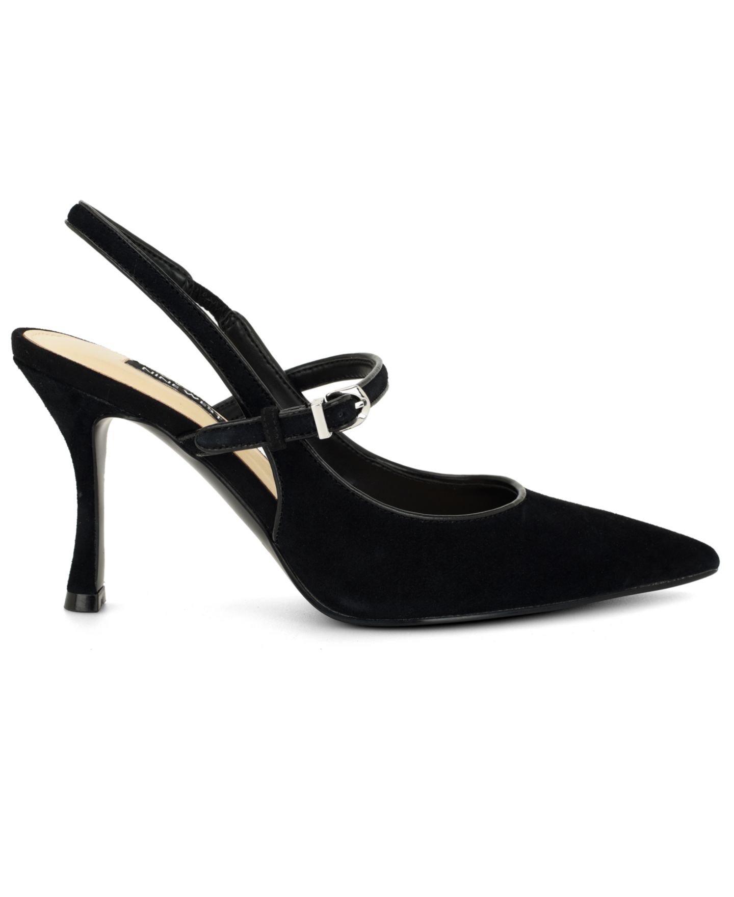 Женские туфли Nine West Amela Mary Jane Slingback Dress Pumps, цвет: Чёрный — фото 2