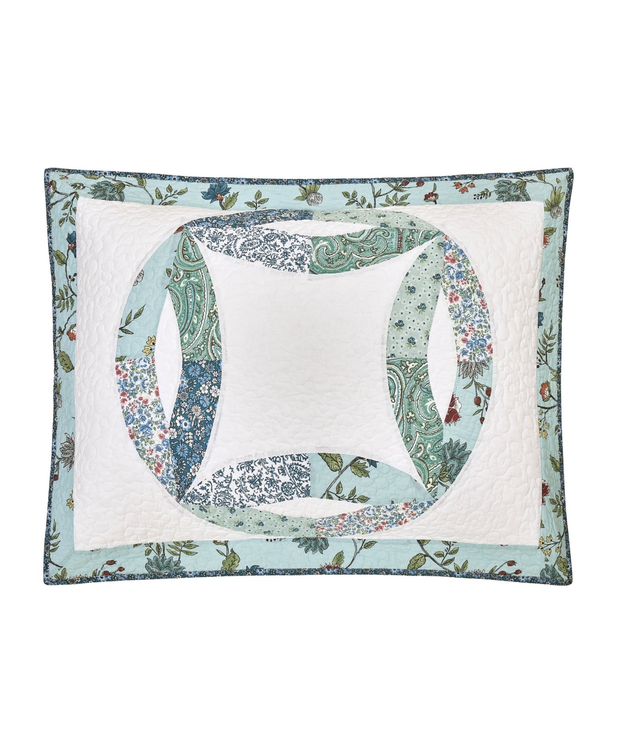 Modern Heirloom Felicity Wedding Ring Pieced 2-Piece Quilt Set, Twin