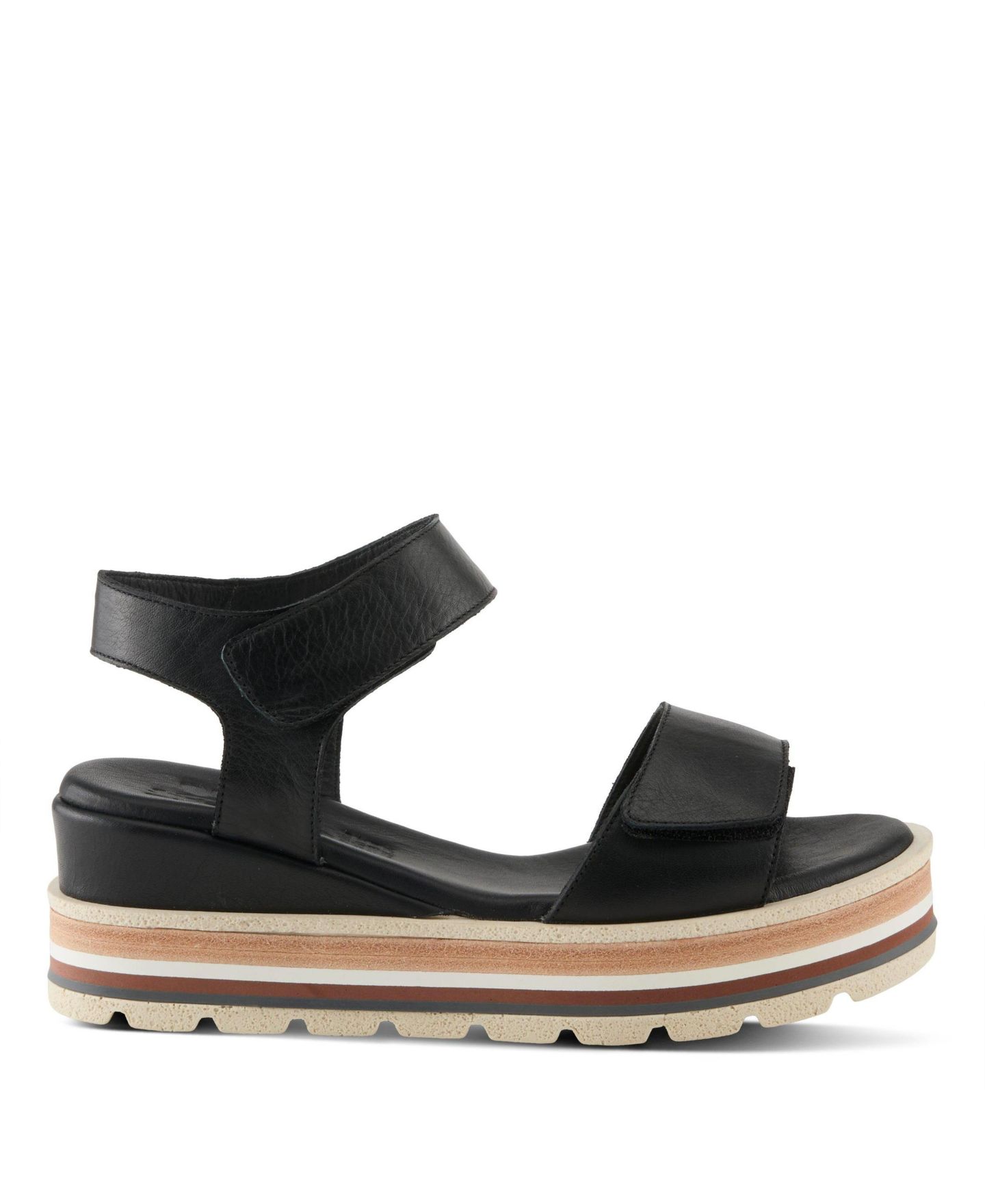 Женские сандалии Spring Step Hileman Platform Sandal with Cushioned Insole, цвет: Чёрный — фото 5