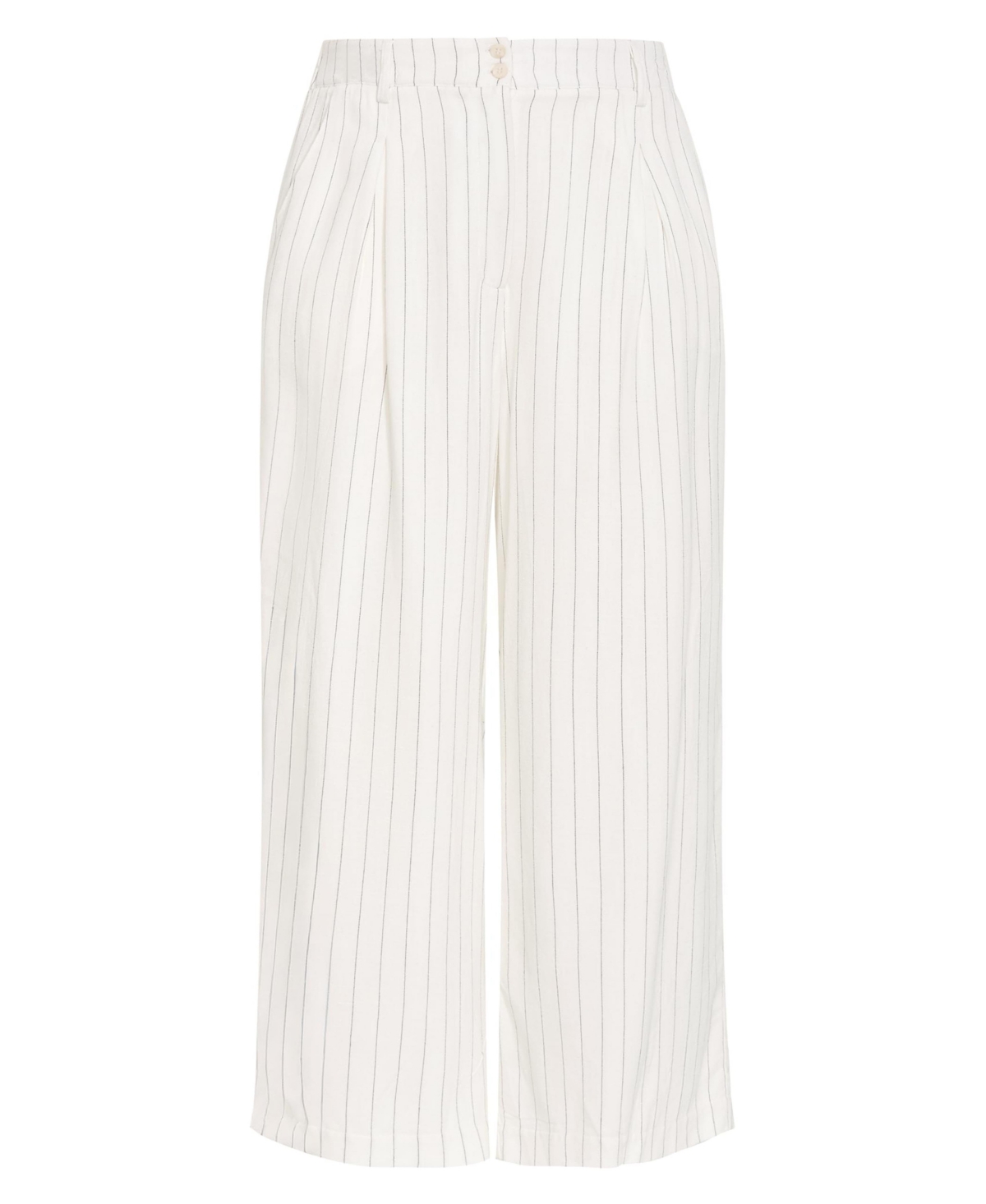 City Chic Plus Eva Stripe Wide Leg Pant