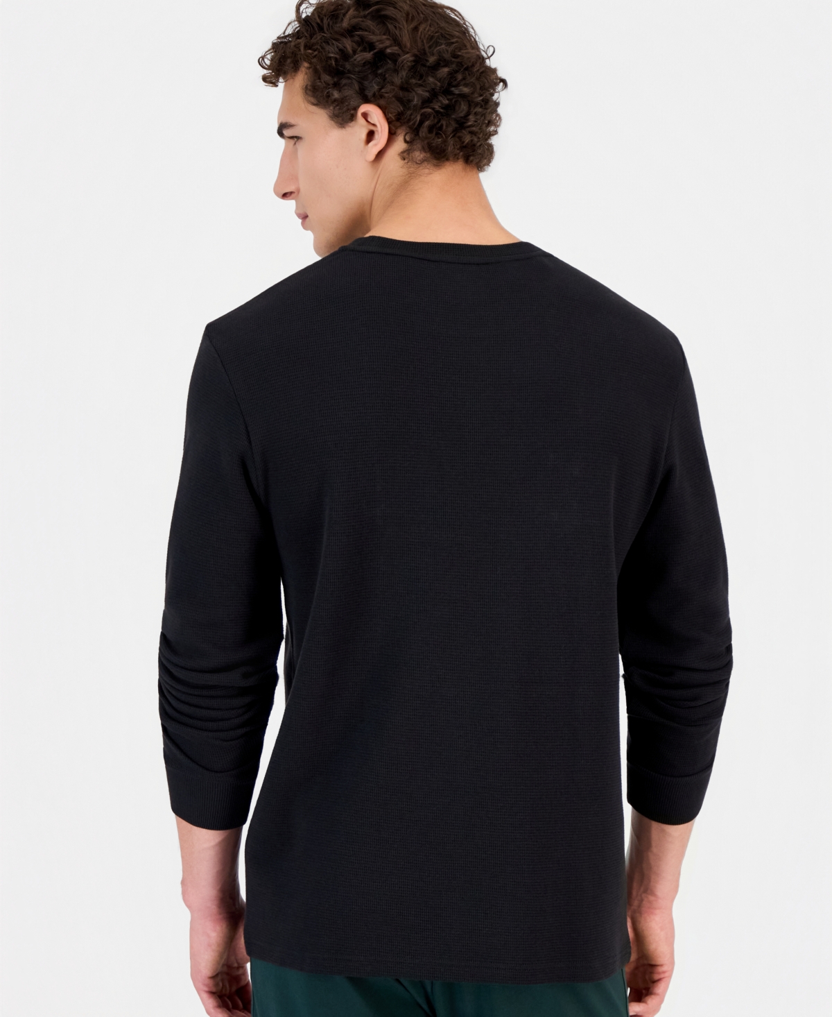 Lacoste Men's Waffle-Knit Sleep Shirt