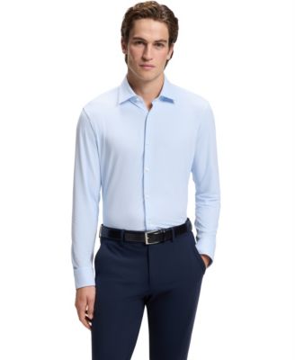 Men's Stretch Jersey Regular-Fit Dress Shirt