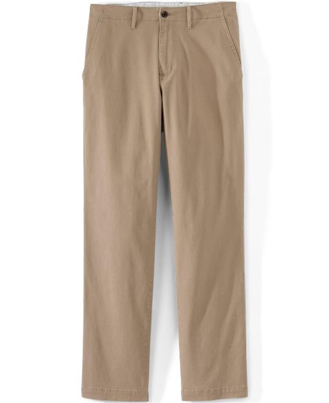 Мужские брюки Lands' End Knockabout Classic Straight Fit Chino Pant, цвет: Пустынный рыжевато-коричневый