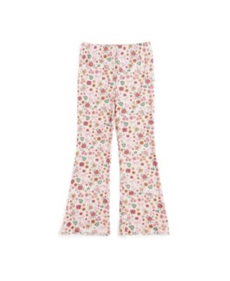 Toddler Girls 2T to 4T Berry Floral Flare Legging