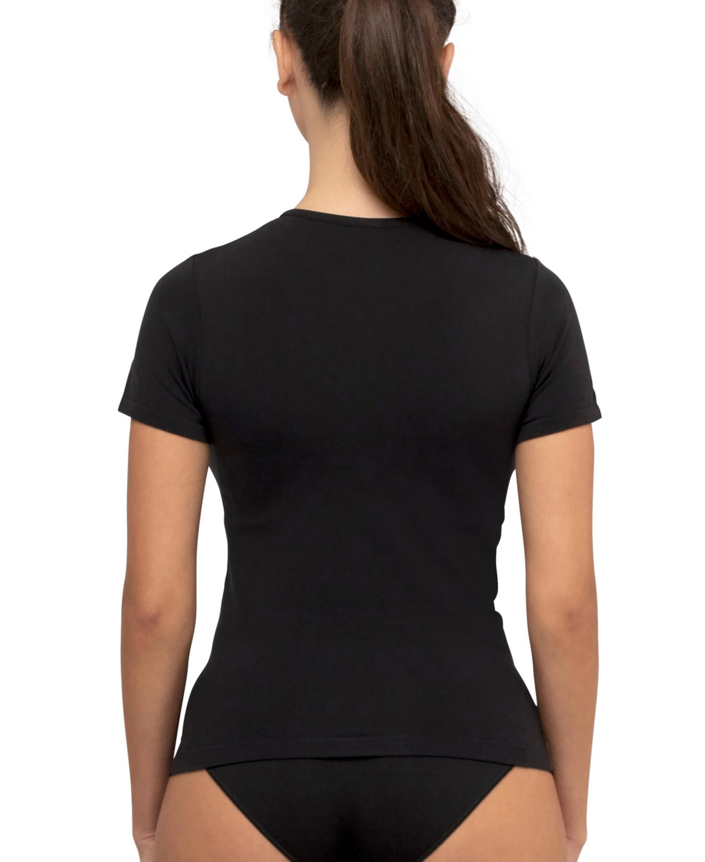 Женская футболка Underoutfit The Perfect Short-Sleeve Crewneck, цвет: Чёрный — фото 5