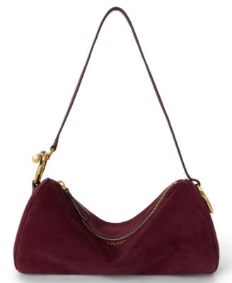 Suede Small Blaike Barrel Handbag