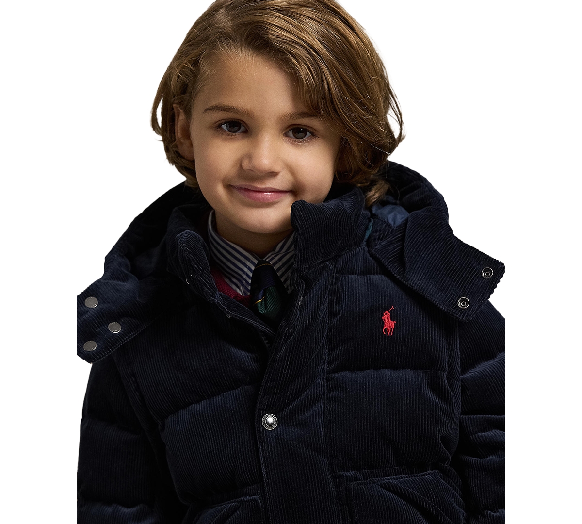 Polo Ralph Lauren Boys' 2T-7 Convertible Corduroy Down Jacket