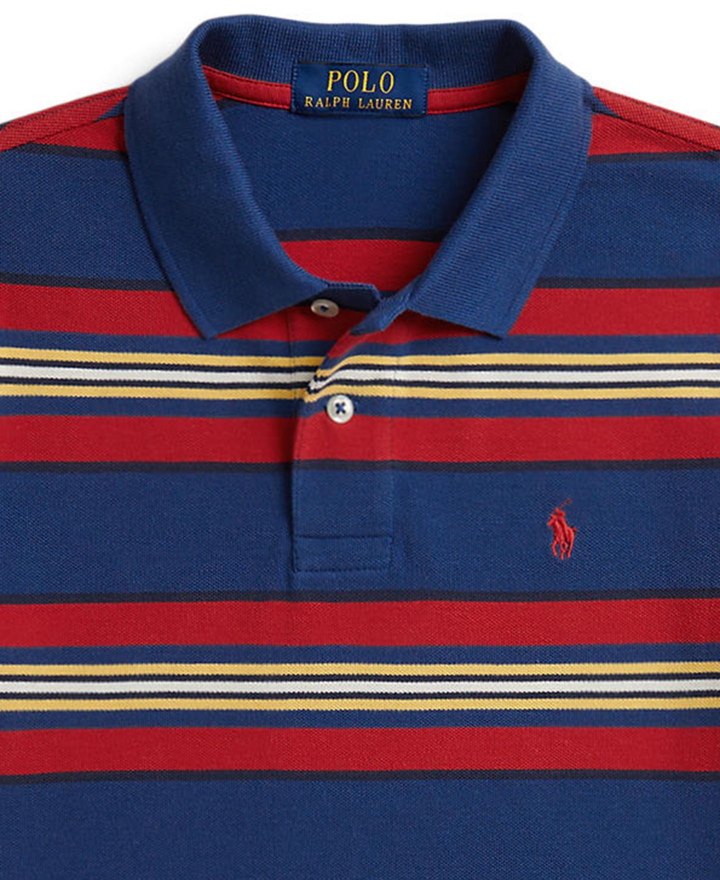 Поло Polo Ralph Lauren Striped Cotton Mesh Polo для мальчиков, цвет: Пыльный разноцветный — фото 3