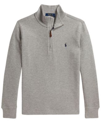 Boys' 8-20 Estate Rib Quarter-Zip Sweater