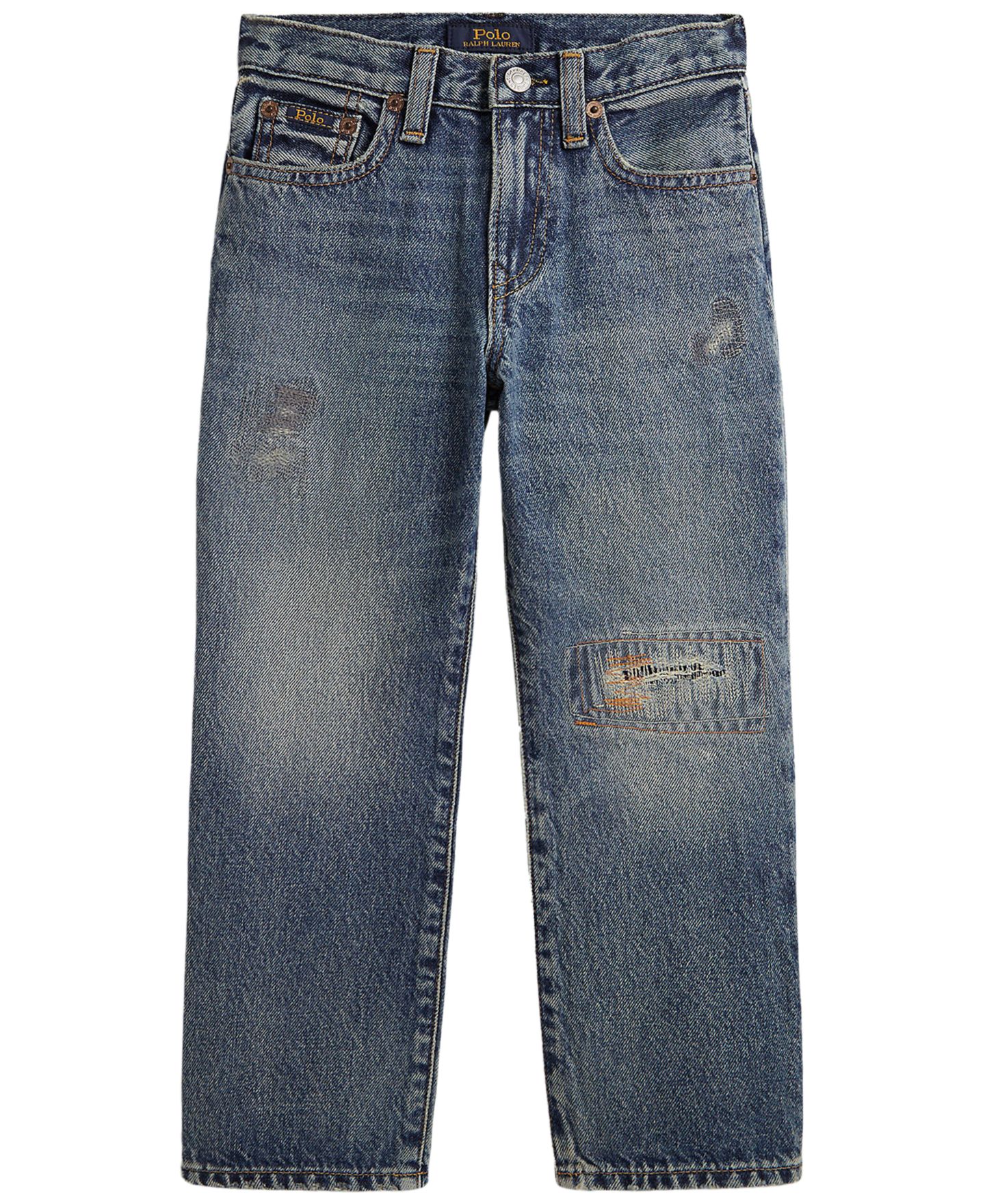 Джинсы Polo Ralph Lauren Lynwood Relaxed-Fit Distressed Jeans для мальчиков, цвет: Еловый — фото 1
