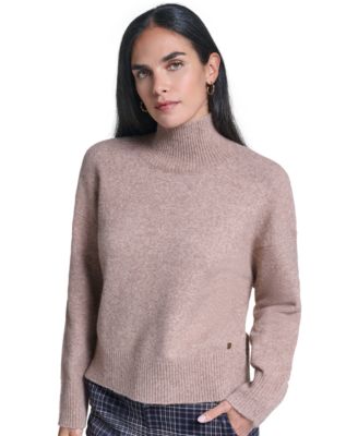 Women's Funnel-Neck Long-Sleeve Sweater