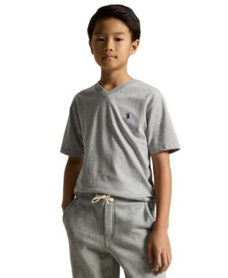 Boys' 8-20 Cotton Jersey V-Neck T-Shirt