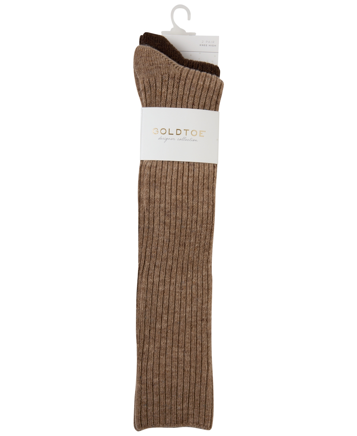 Gold Toe Women's Knit Nep Reinforced Toe Knee-High Socks, 2-Pack