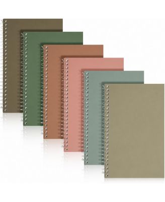 2 Subject Spiral Notebooks College Ruled 100 Sheets Durable Pocket Divider Bulk for Office School Home