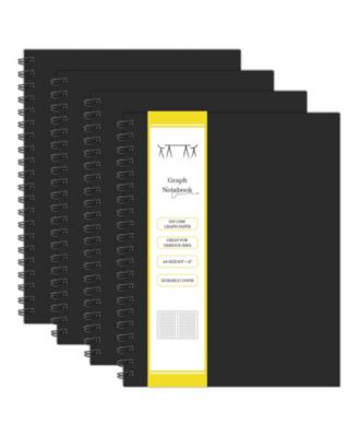 4 Pack Hardcover Spiral Notebooks College Thick Paper For School Office
