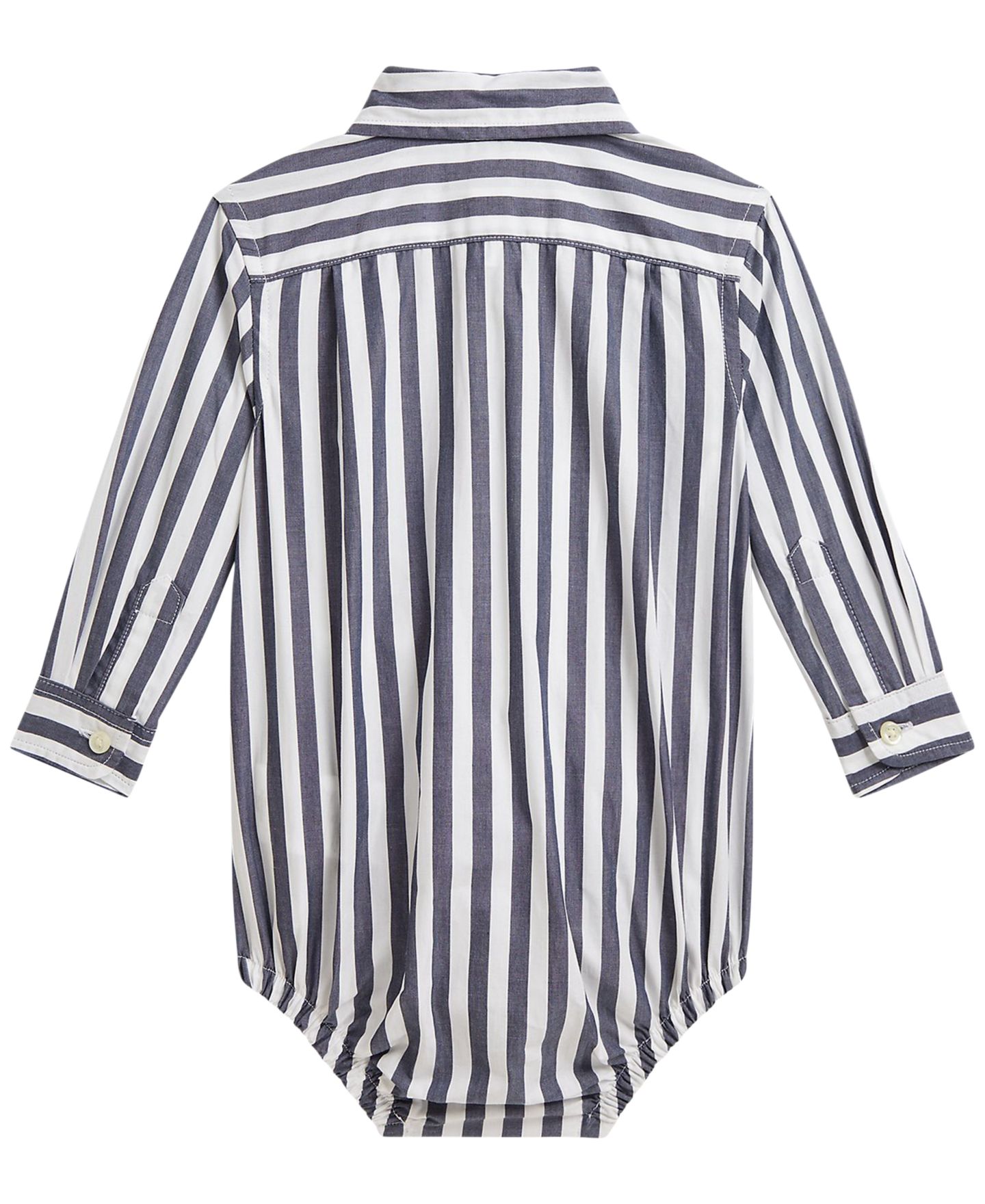 Боди Baby Poplin, хлопок, в полоску — Polo Ralph Lauren, цвет: Тёмно-синий белый — фото 2