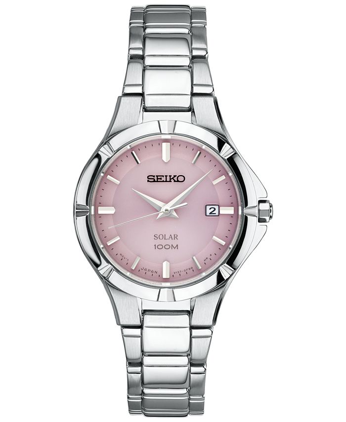 Seiko Women's Solar Dress Sport Stainless Steel Bracelet Watch 27mm SUT315  & Reviews - All Watches - Jewelry & Watches - Macy's